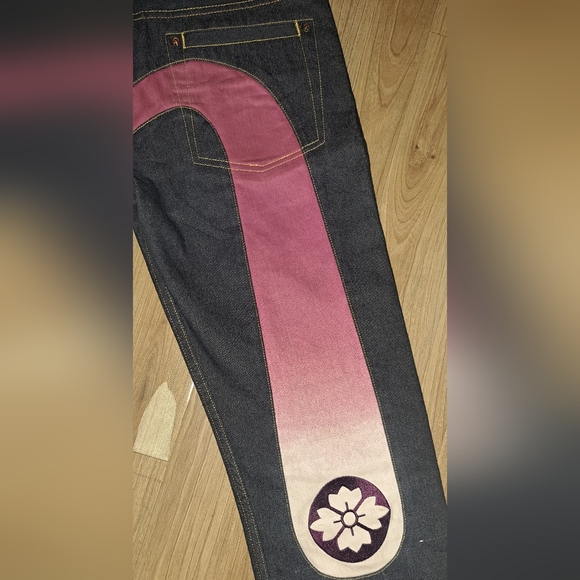 EVISU Japan Vintage Selvage Daicock Jeans – Purple Gradient - Picture 8 of 16